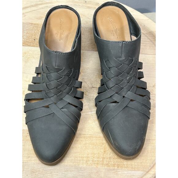 Universal Thread Aiden Wedge Gray Block Heel Huarache Mules Women's Size 9 - Picture 2 of 8